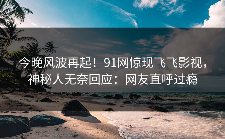 今晚风波再起！91网惊现飞飞影视，神秘人无奈回应：网友直呼过瘾