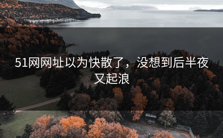 51网网址以为快散了，没想到后半夜又起浪